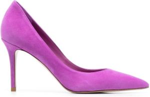 Le Silla Eva 90mm suede pumps Purple