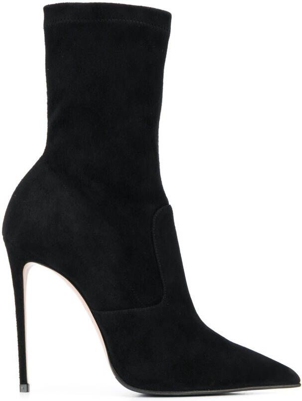 Le Silla Eva pointed-toe ankle boots Black
