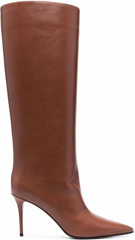 Le Silla Eva leather boots Brown