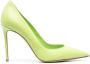 Le Silla Eva leather pumps Green - Thumbnail 1