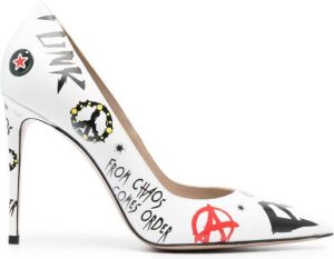 Le Silla Eva Punk 110mm pumps White