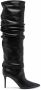 Le Silla Eva ruched knee boots Black - Thumbnail 1