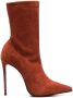 Le Silla Eva suede 120mm boots Orange - Thumbnail 1