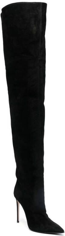Le Silla Eva suede thigh-high boots Black