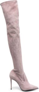 Le Silla Eva thigh-high leather boots Pink