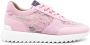 Le Silla floral-lace leather sneakers Pink - Thumbnail 1