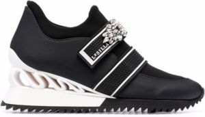 Le Silla gem-embellished heeled sneakers Black