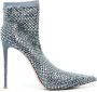 Le Silla Gilda 115mm crystal-embellished boots Blue - Thumbnail 1