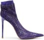 Le Silla Gilda 115mm mesh ankle boots Purple - Thumbnail 1