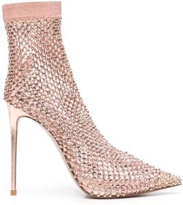 Le Silla Gilda 120mm metallic pumps Pink