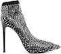Le Silla Gilda 85mm crystal-embellished boots Black - Thumbnail 1