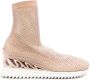 Le Silla Gilda crystal-embellished high-top sneakers Neutrals - Thumbnail 1