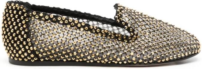 Le Silla Gilda rhinestone-embellished ballerina shoes Black