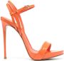 Le Silla Gwen 120mm patent leather sandals Orange - Thumbnail 1
