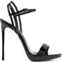 Le Silla Gwen patent-leather stiletto sandals Black - Thumbnail 1