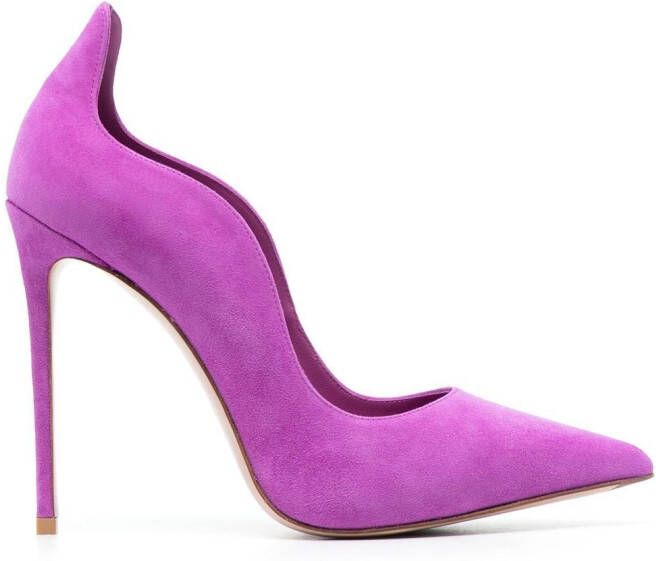 Le Silla Ivy 110mm suede pumps Purple