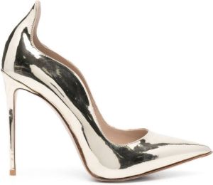 Le Silla Ivy 115mm patent-leather pumps Gold