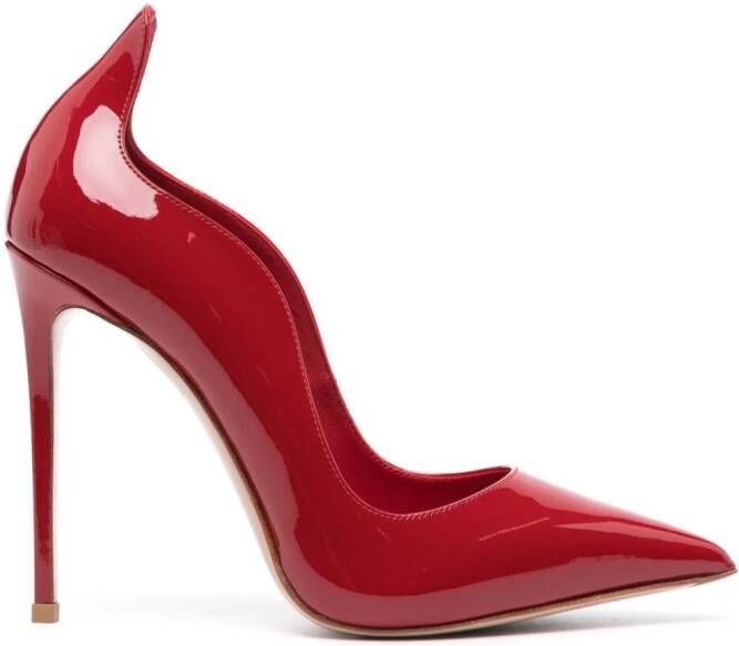 Le Silla Ivy 120mm suede pumps Red