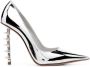 Le Silla Jagger 120mm Rockstud-embellished pumps Silver - Thumbnail 1