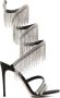 Le Silla Jewels 105mm fringe-detail sandals Black - Thumbnail 1