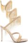 Le Silla Jewels 110mm fringed sandals Neutrals - Thumbnail 1