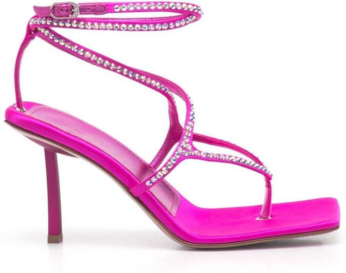 Le Silla Jodie crystal-embellished sandals Pink