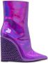 Le Silla Kira 110 mm ankle boot Purple - Thumbnail 1