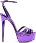 Le Silla Lola 140mm leather platform sandals Purple - Thumbnail 1