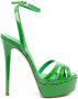 Le Silla Lola 140mm patent leather sandals Green - Thumbnail 1