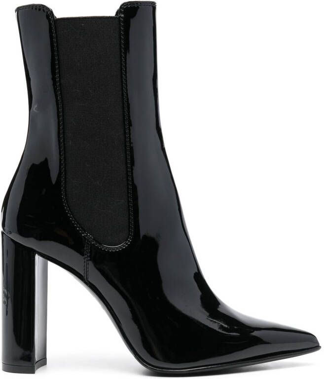 Le Silla Megan 100mm leather ankle boot Black