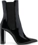 Le Silla Megan 100mm leather ankle boot Black - Thumbnail 1