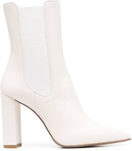 Le Silla Megan 110mm block-heel ankle boots White