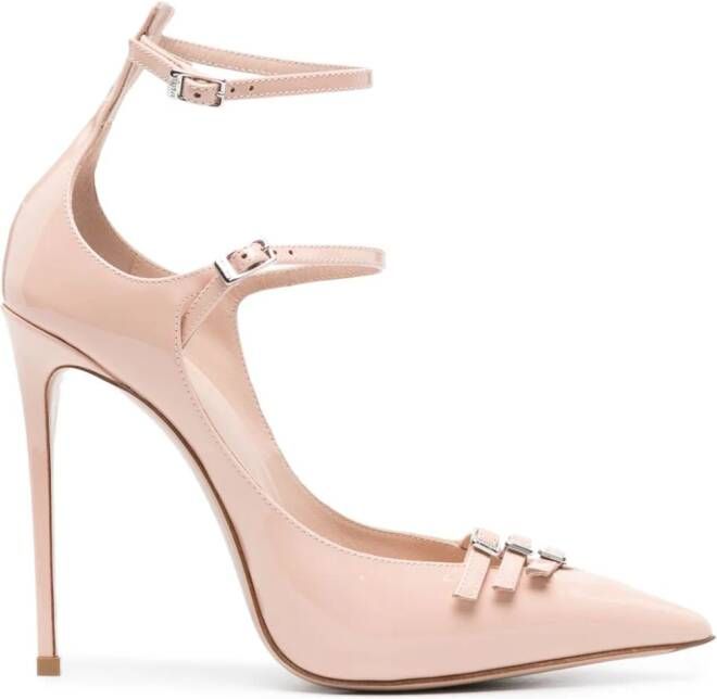 Le Silla Morgana 120mm leather pumps Pink