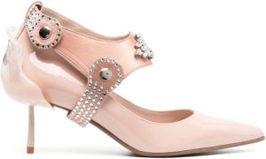 Le Silla Mountain stirrup-detail pumps Pink