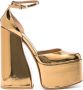 Le Silla Nikki 170mm patent-leather platform pumps Gold - Thumbnail 1