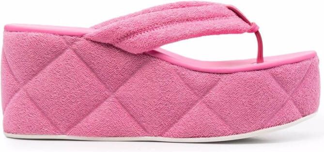 Le Silla open-toe wedge sandals Pink