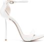 Le Silla Petalo 100mm leather sandals White - Thumbnail 1