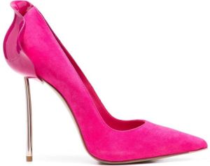 Le Silla Petalo suede 125mm pumps Pink