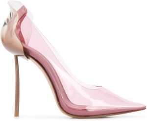 Le Silla Petalo transparent pumps Pink