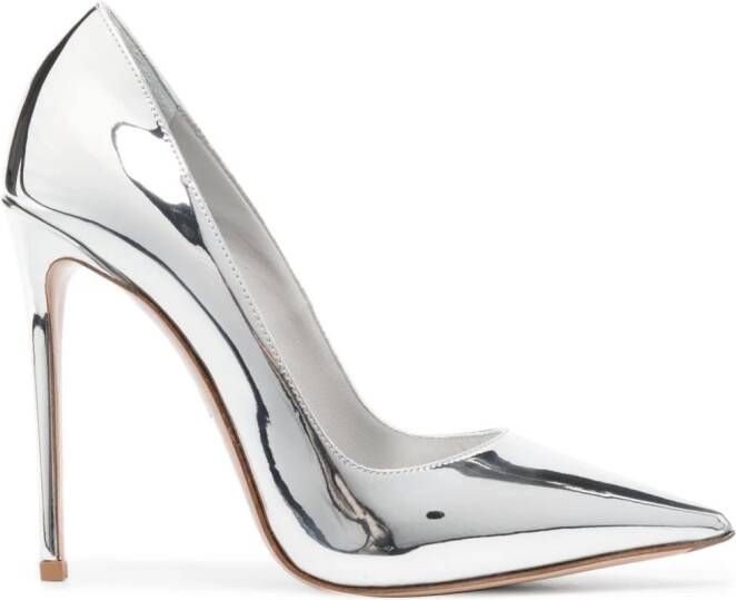 Le Silla pointed-toe 120mm mirrored pumps Silver