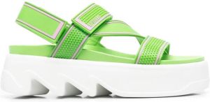 Le Silla Poolside touch-strap sandals Green