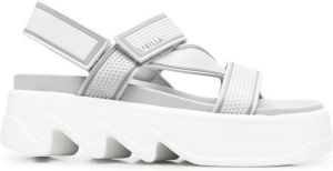 Le Silla Poolside touch-strap sandals Grey