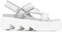 Le Silla Poolside touch-strap sandals Grey - Thumbnail 1