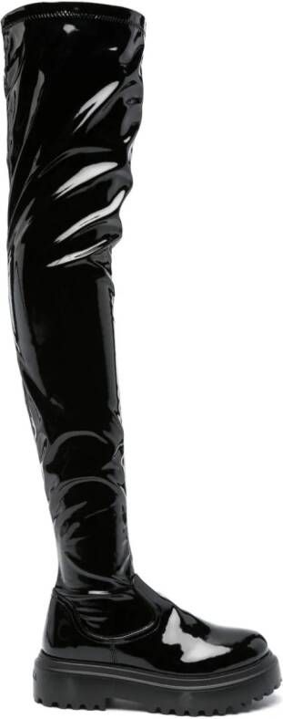 Le Silla Ranger 50mm thigh-high boots Black