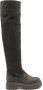 Le Silla Ranger suede-leather thigh-high boots Grey - Thumbnail 1