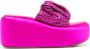 Le Silla rhinestone-embellished 100mm platform mules Pink - Thumbnail 1