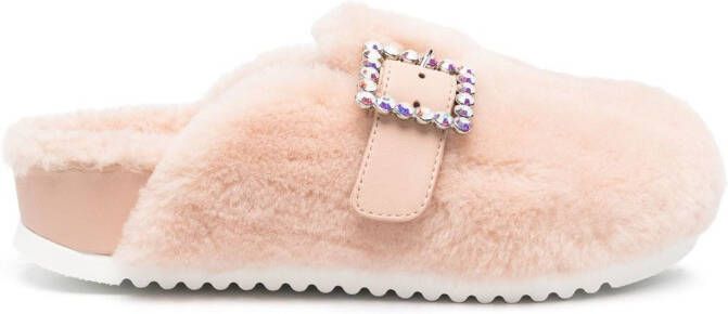 Le Silla Rita buckle-embellished slipper Pink
