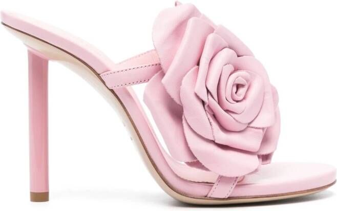 Le Silla Rose 105mm leather sandals Pink