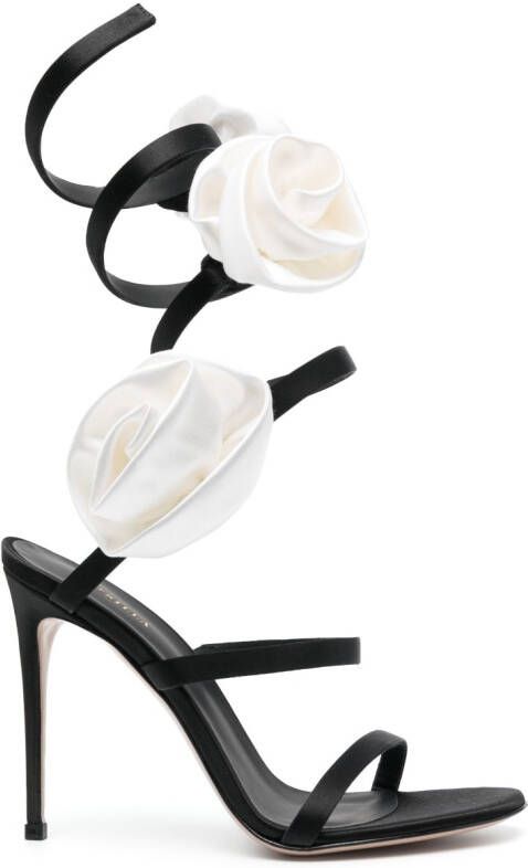 Le Silla Rose high-heel sandals Black