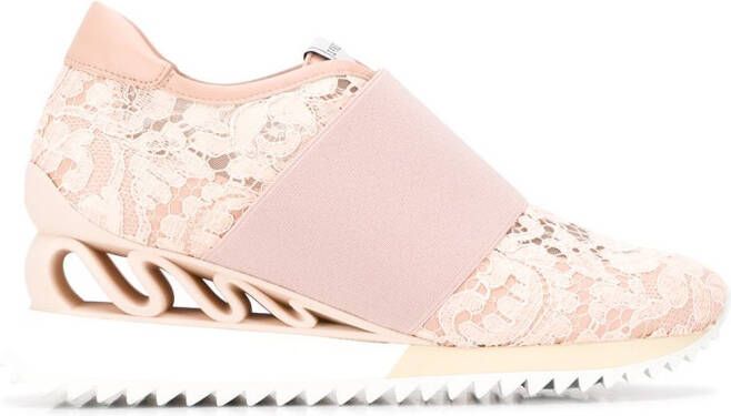 Le Silla Rubel Wave lace sneakers Pink